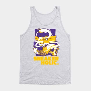 Sneaker Holic Court Purple University Gold Tank Top